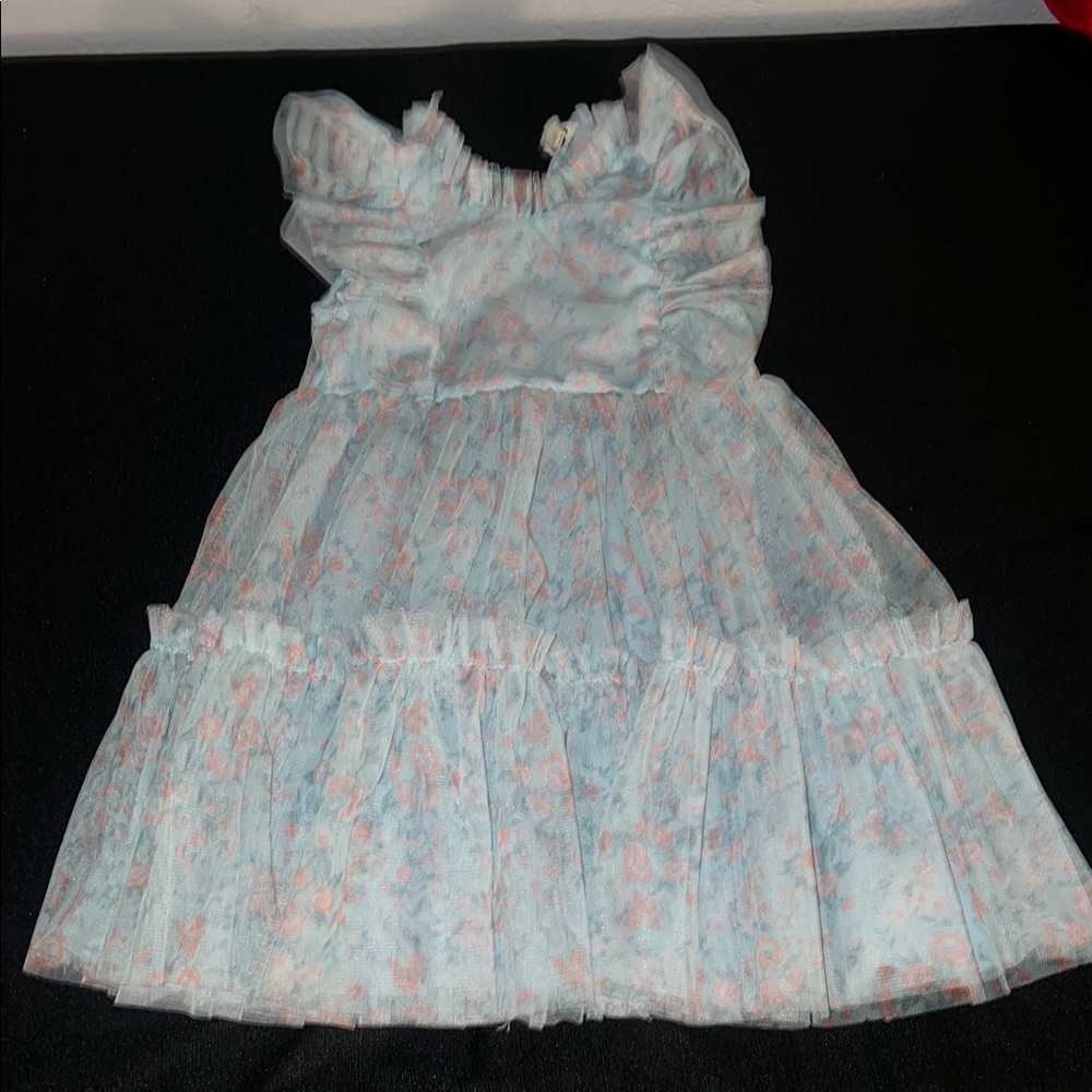 Floral Ruffle Kids Dress